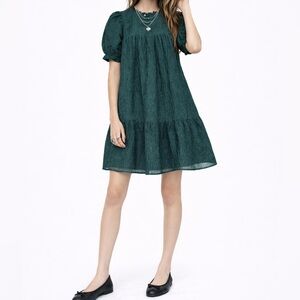 Moon River Emerald Green Babydoll Mini Dress Size XS